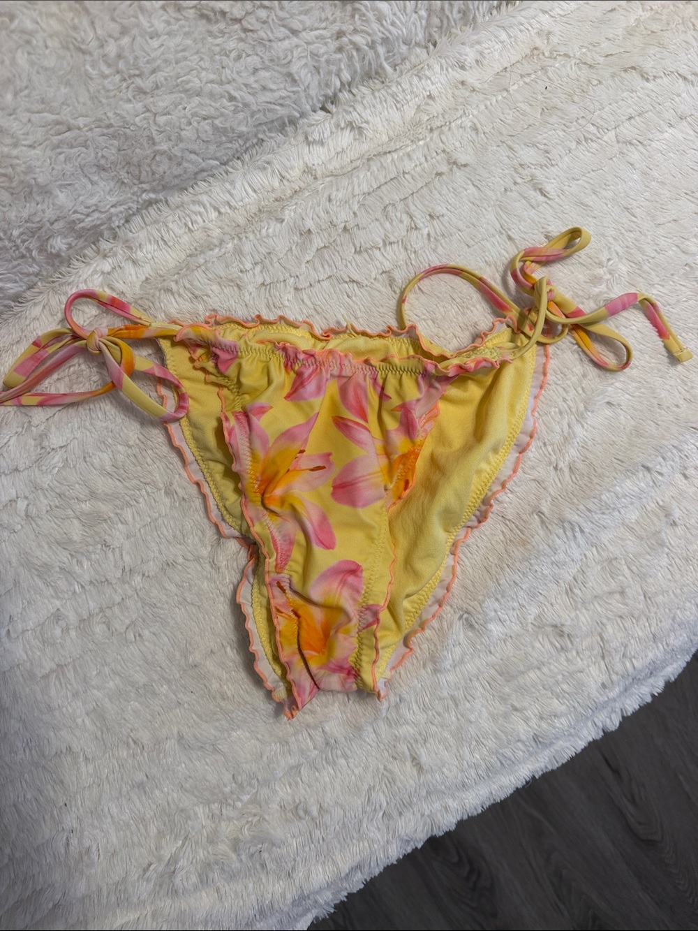Target Yellow Floral Tie-Side Bikini Bottom